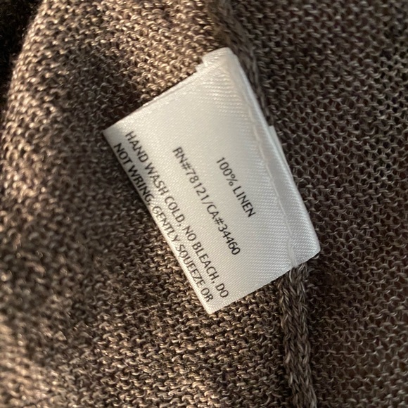 Eileen Fisher Taupe Open Front Cardigan - Picture 4 of 4